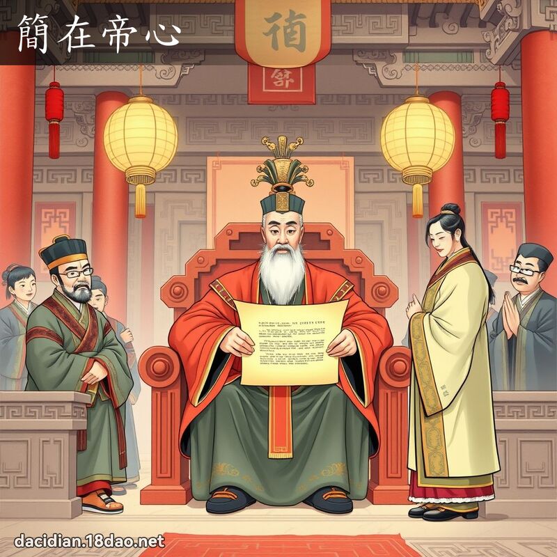 簡在帝心 - 國語大辭典配圖