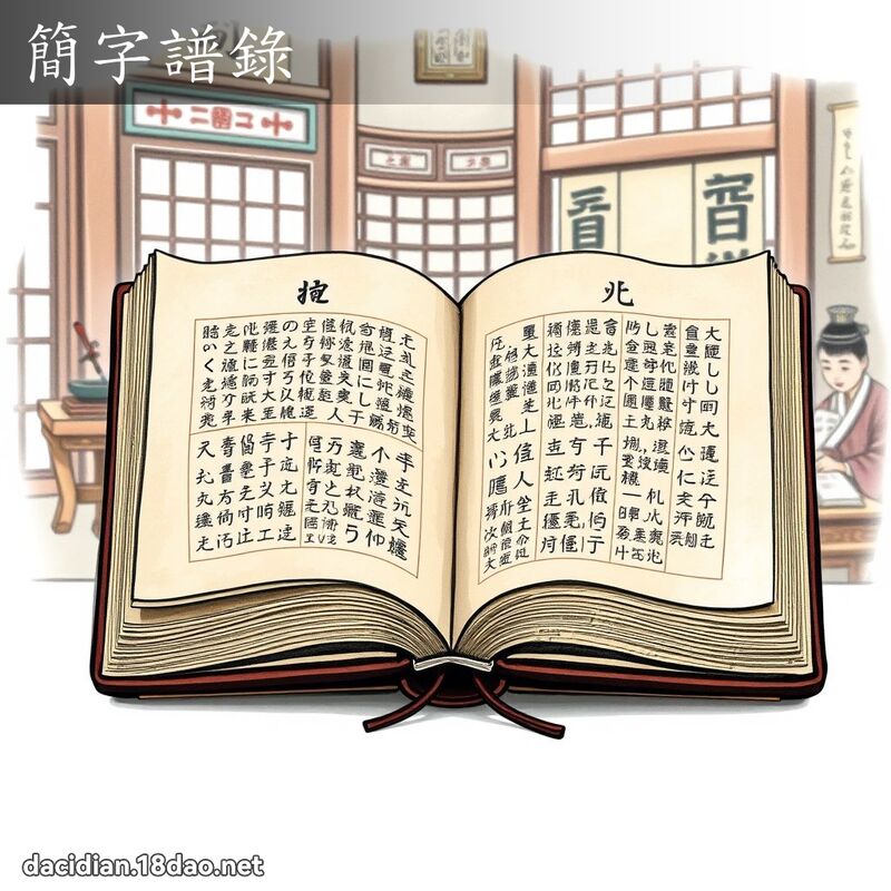 簡字譜錄 - 國語大辭典配圖