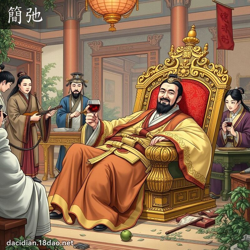 簡弛 - 國語大辭典配圖