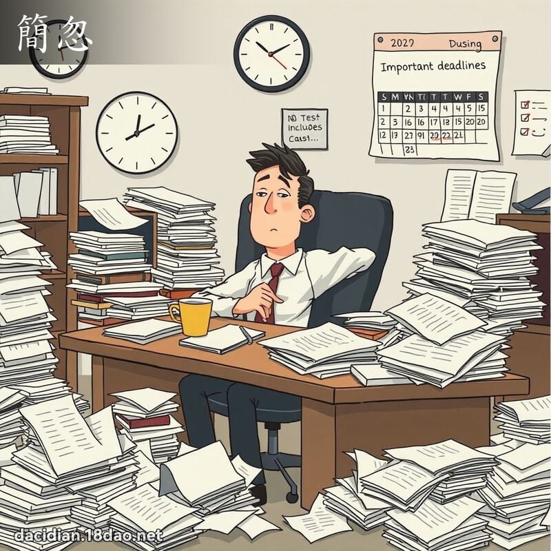简忽 - 国语大辞典配图