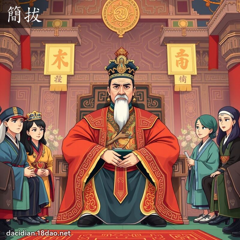 簡拔 - 國語大辭典配圖