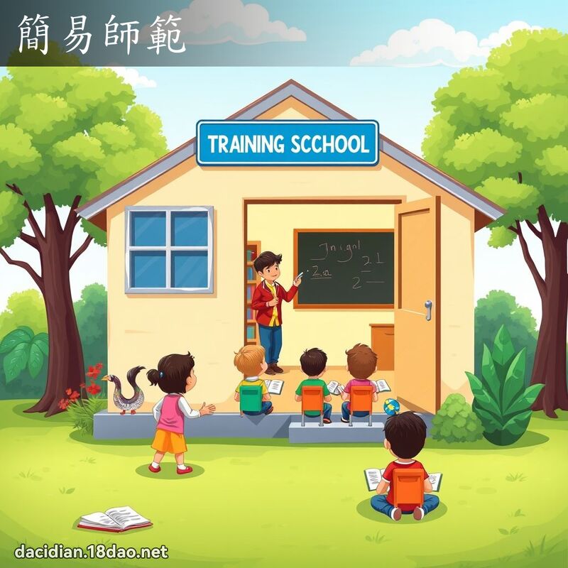 简易师范 - 国语大辞典配图