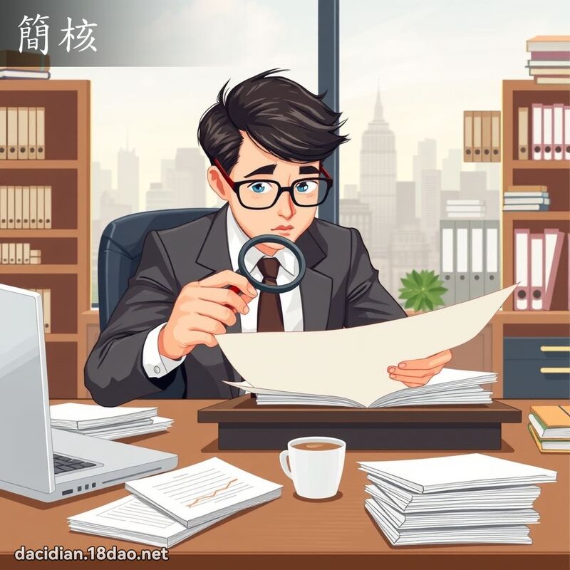 簡核 - 國語大辭典配圖
