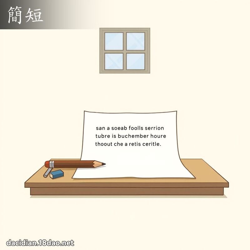 简短 - 国语大辞典配图