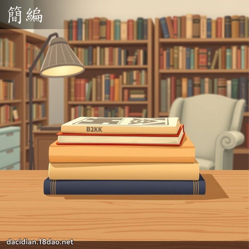 簡編 - 國語大辭典配圖