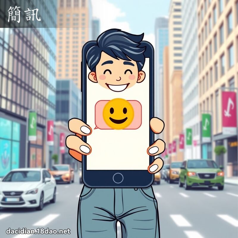 簡訊 - 國語大辭典配圖