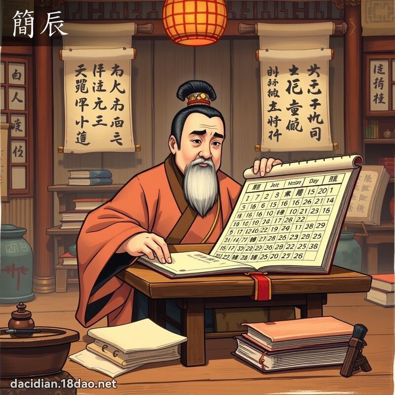 簡辰 - 國語大辭典配圖