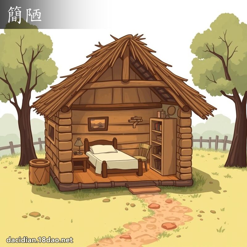 簡陋 - 國語大辭典配圖