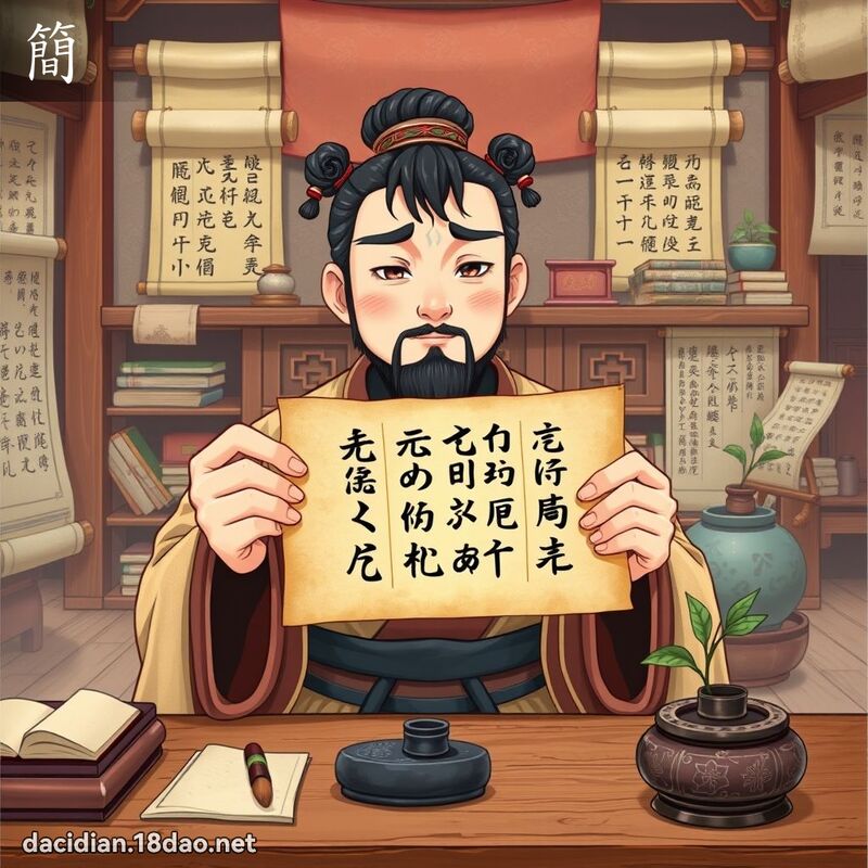 簡 - 國語大辭典配圖