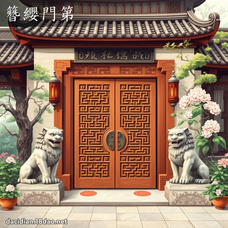 簪纓門第 - 國語大辭典配圖