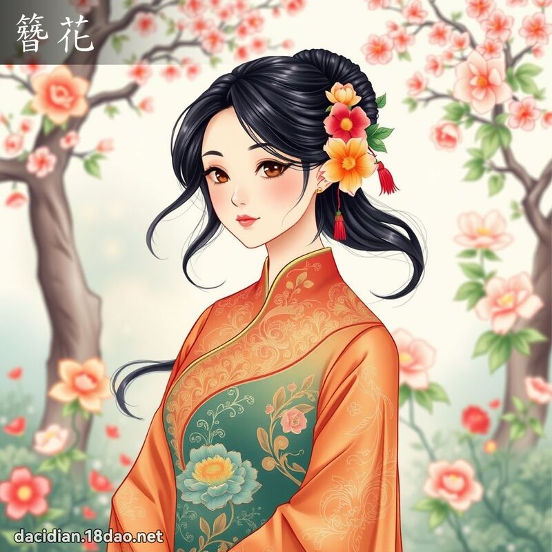 簪花 - 国语大辞典配图