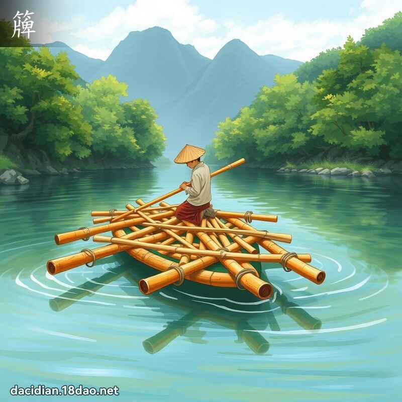 簰 - 國語大辭典配圖