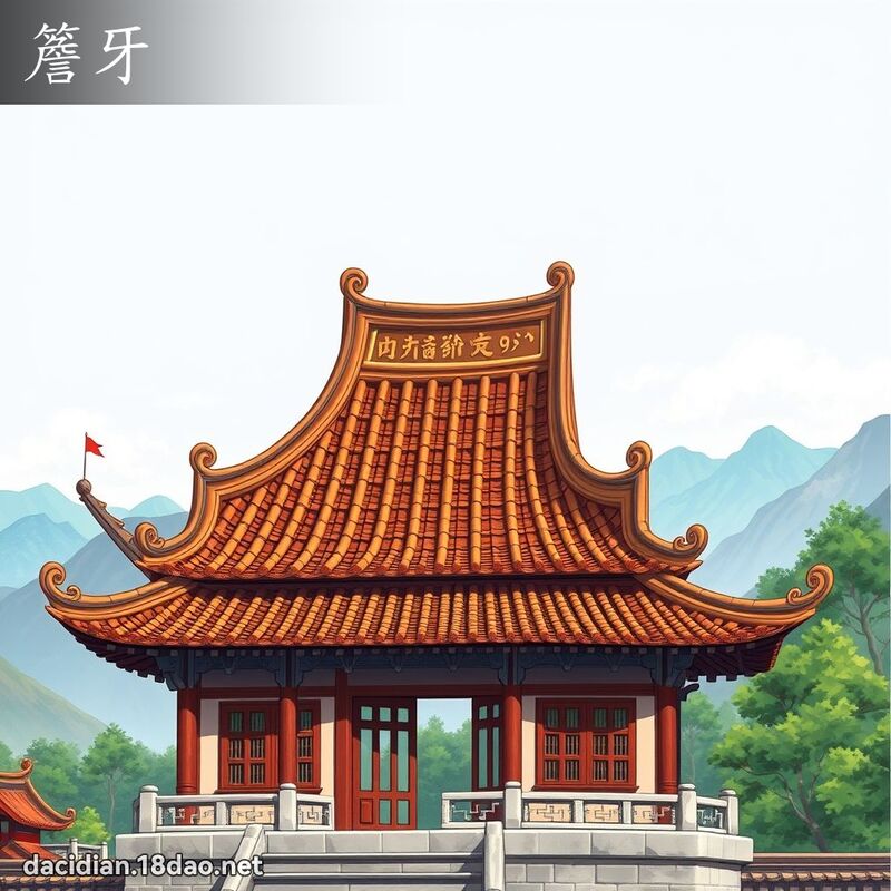 簷牙 - 国语大辞典配图