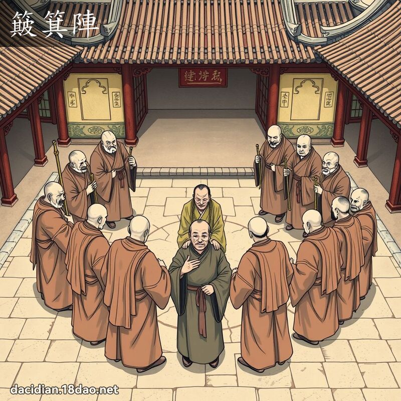簸箕陣 - 國語大辭典配圖