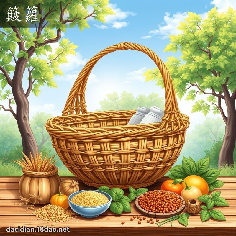 簸籮 - 國語大辭典配圖