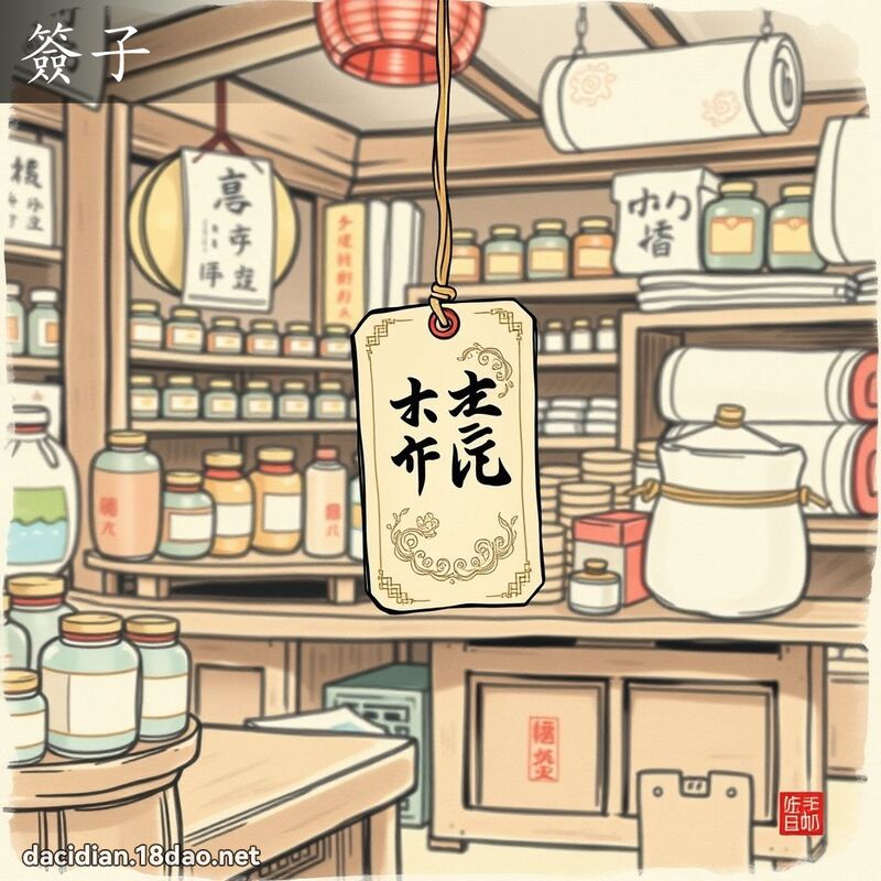 签子 - 国语大辞典配图