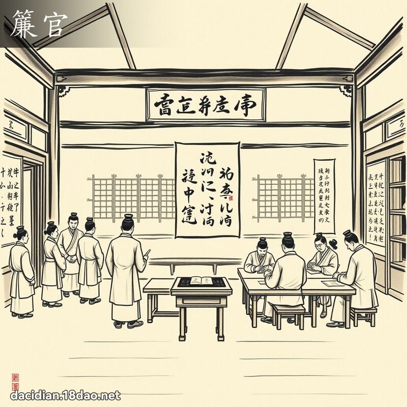 帘官 - 国语大辞典配图