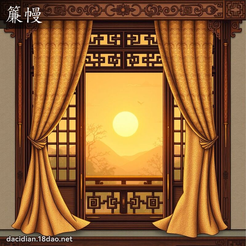 簾幔 - 國語大辭典配圖