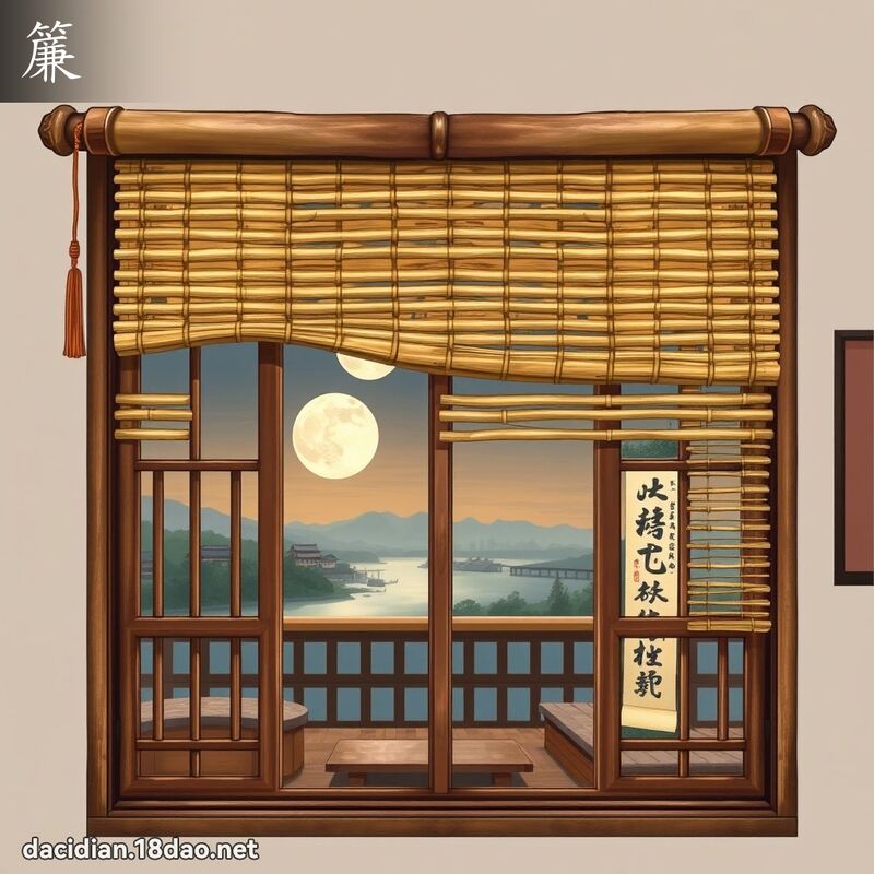 簾 - 國語大辭典配圖