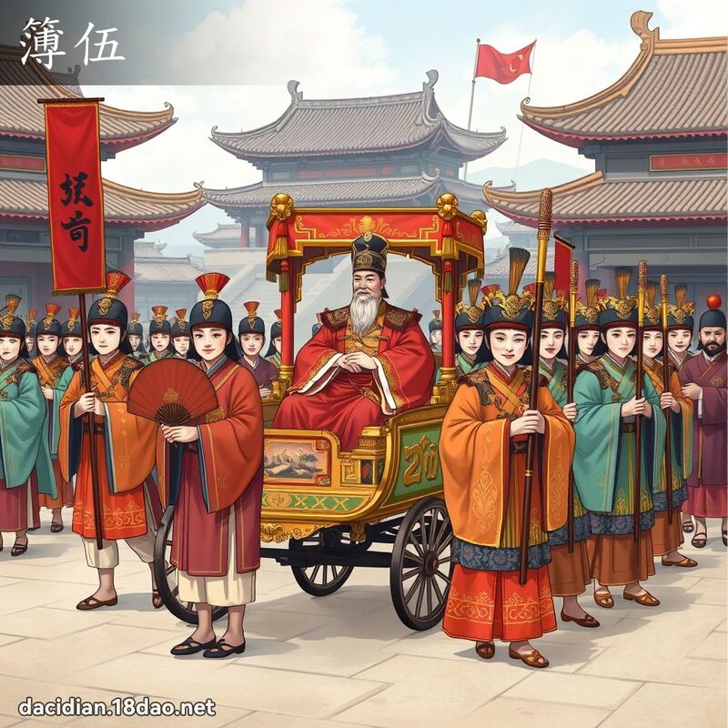 簿伍 - 国语大辞典配图