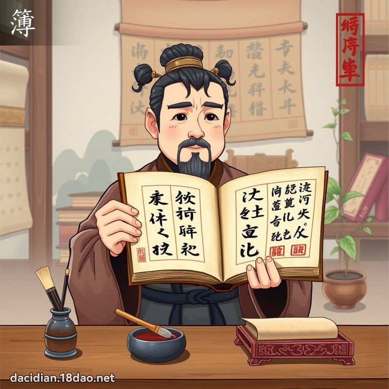 汉字: 簿 (多音字)