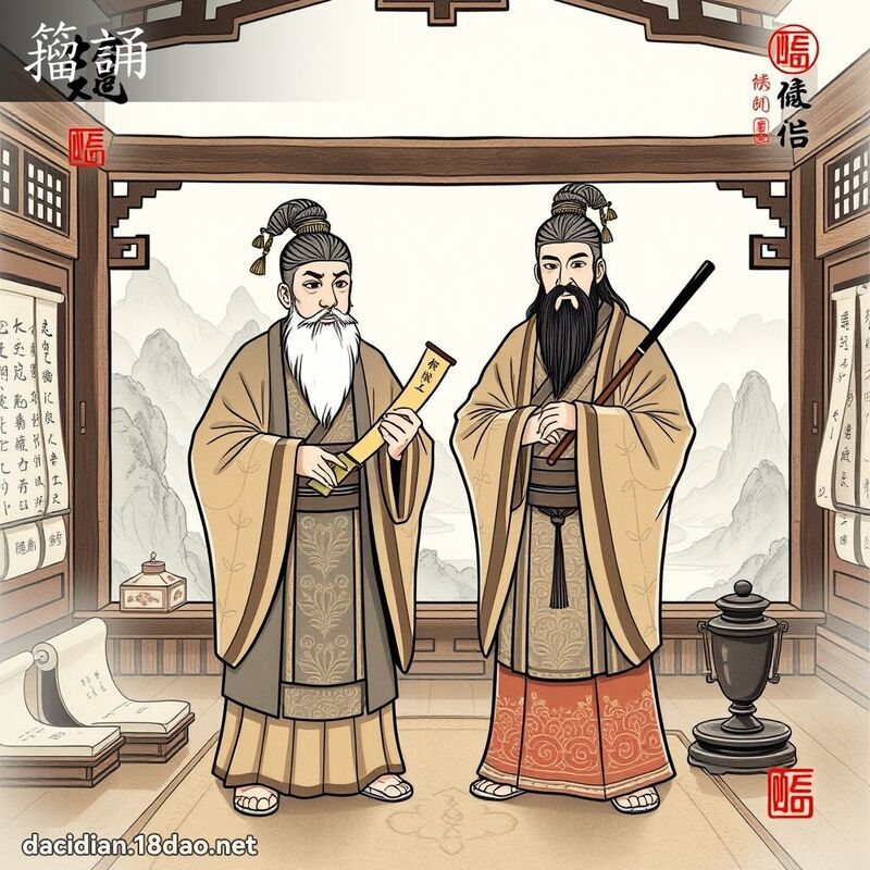 籀诵 - 国语大辞典配图