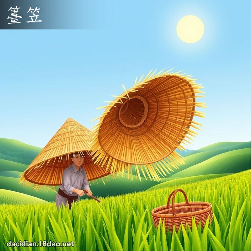 籉笠 - 国语大辞典配图