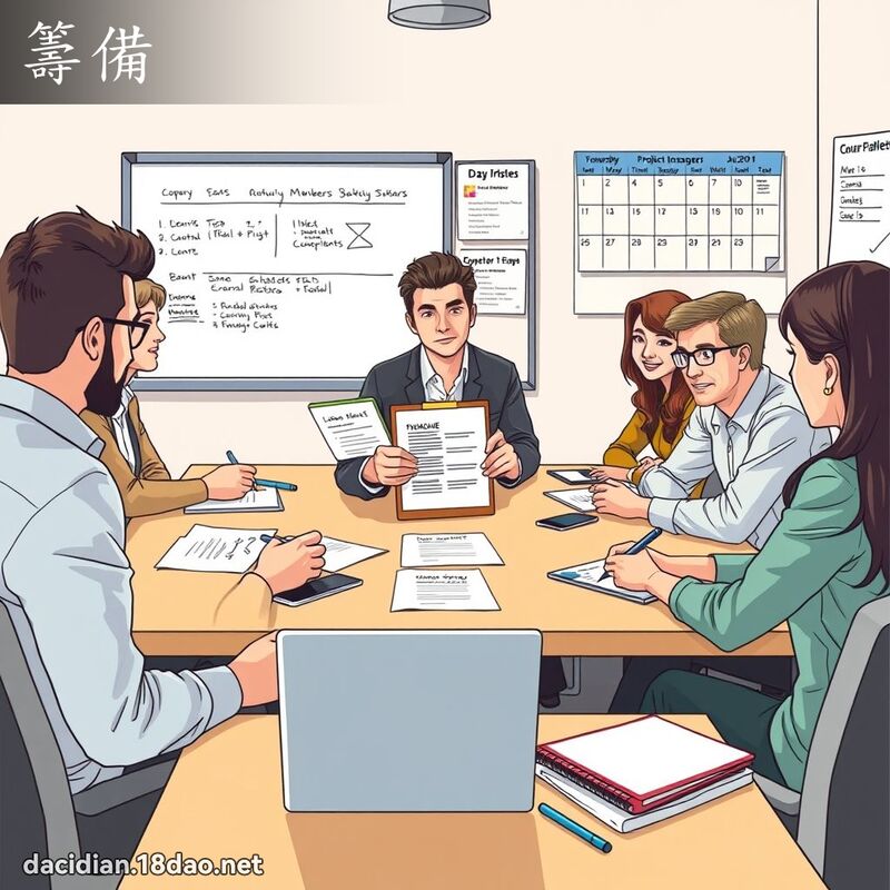 筹备 - 国语大辞典配图