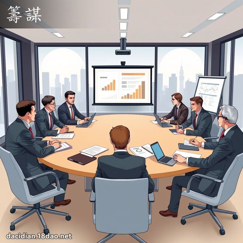 筹谋 - 国语大辞典配图