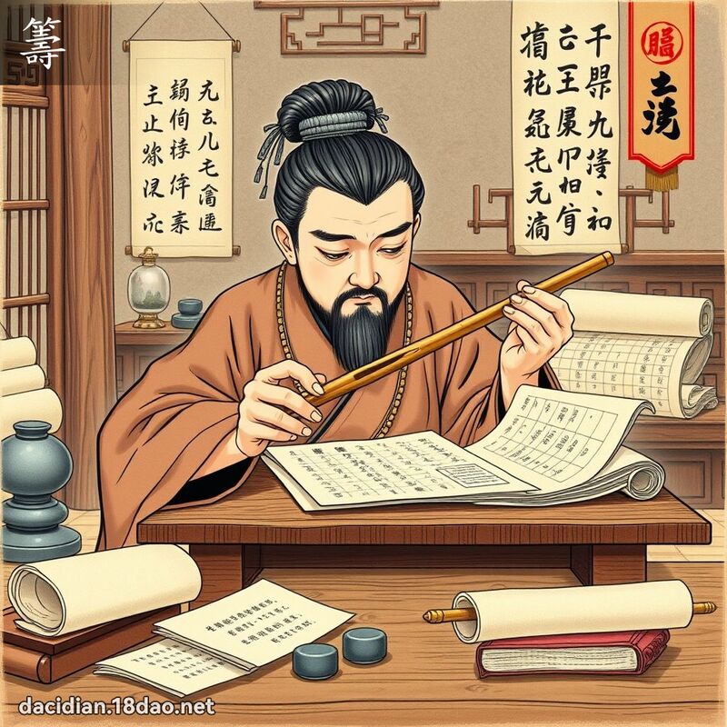 籌 - 國語大辭典配圖