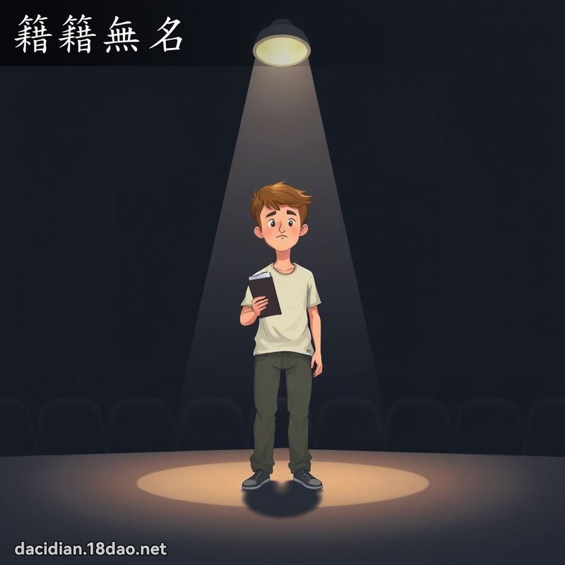 籍籍无名 - 国语大辞典配图