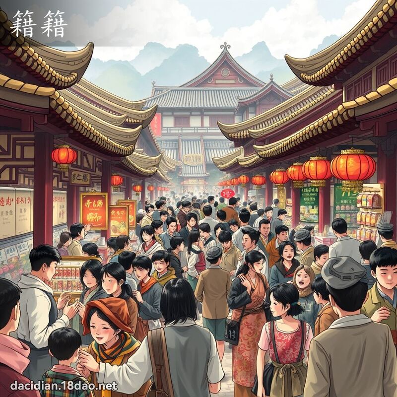 籍籍 - 国语大辞典配图