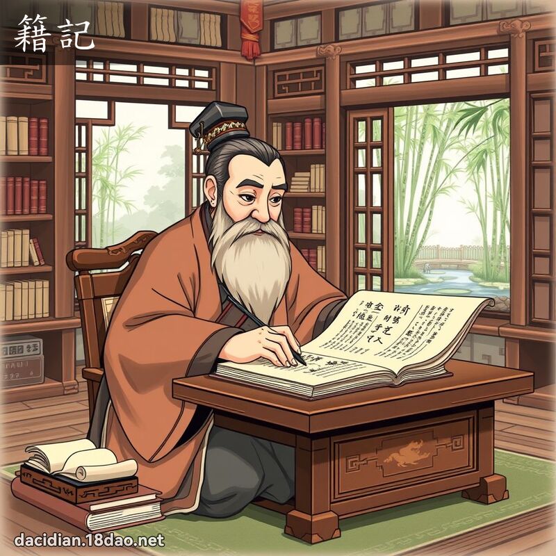 籍记 - 国语大辞典配图