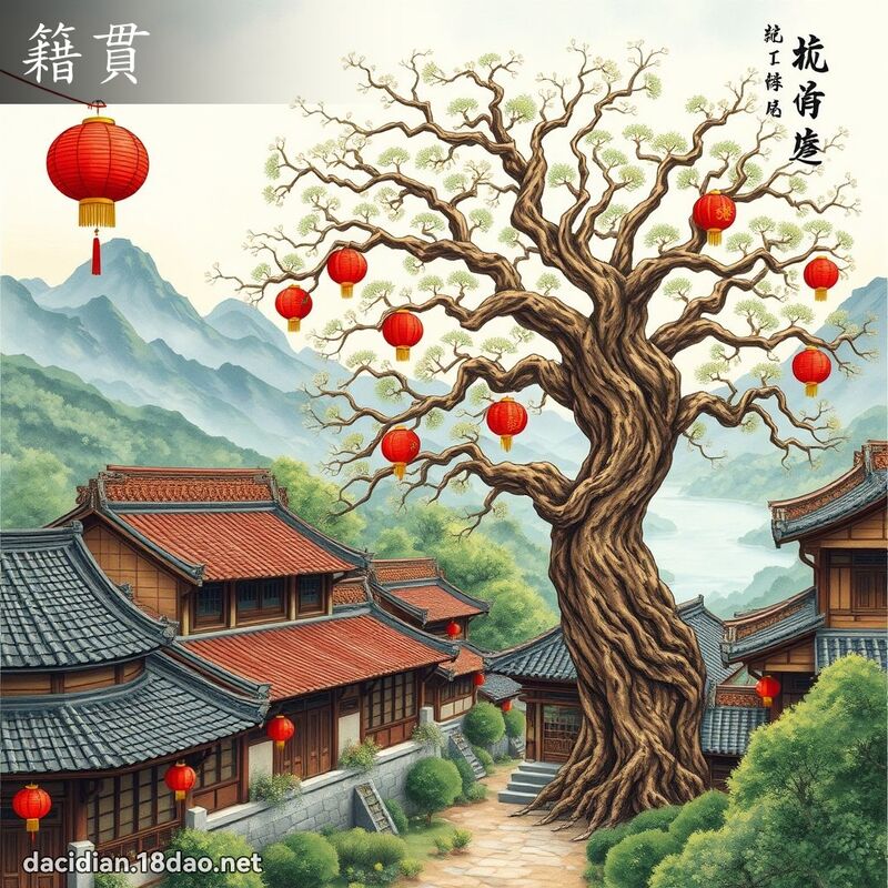 籍贯 - 国语大辞典配图