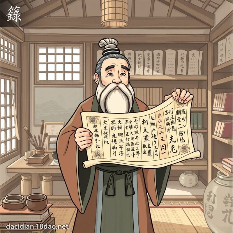 籙 - 國語大辭典配圖