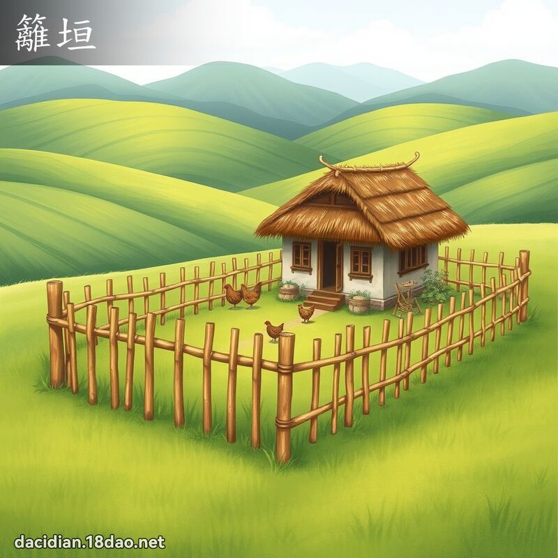 籬垣 - 國語大辭典配圖