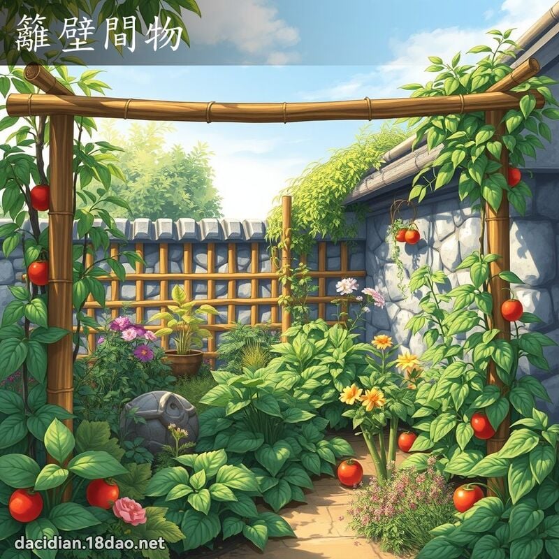 籬壁間物 - 國語大辭典配圖