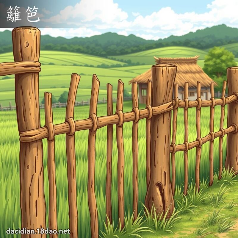 篱笆 - 国语大辞典配图
