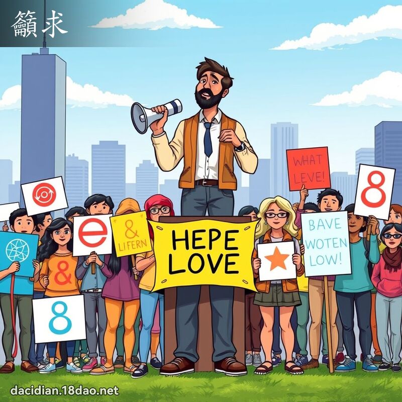 吁求 - 国语大辞典配图