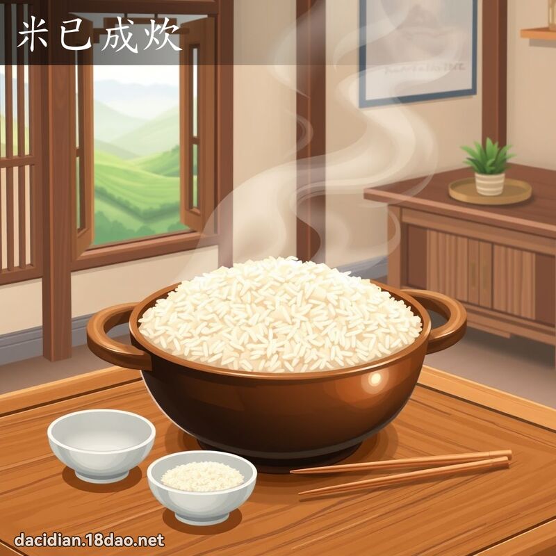 米已成炊 - 國語大辭典配圖