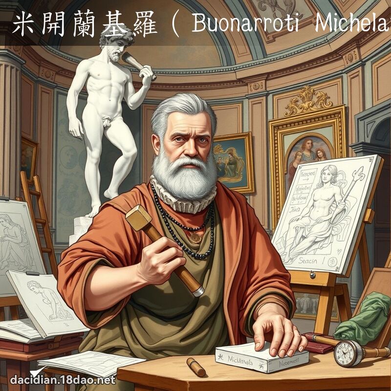 米开兰基罗（Buonarroti Michelangelo） - 国语大辞典配图