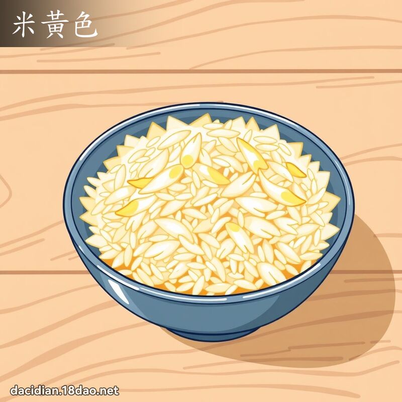 米黃色 - 國語大辭典配圖