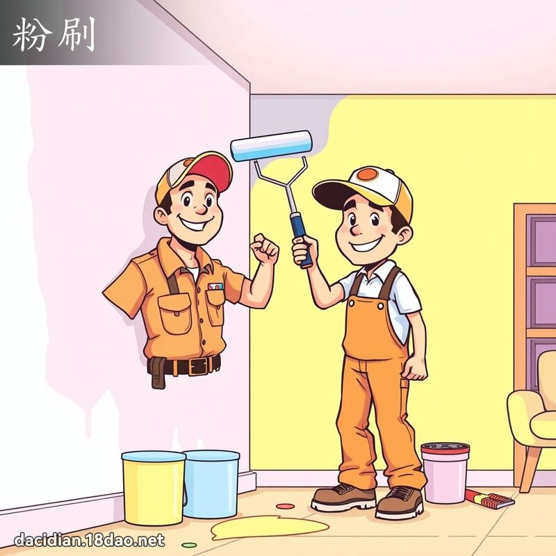 粉刷 - 國語大辭典配圖