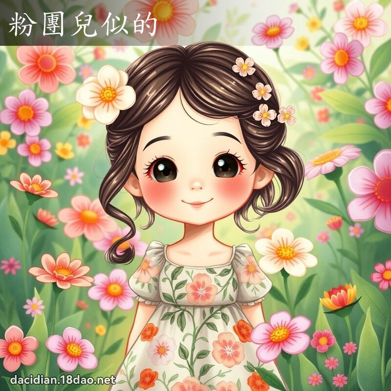 粉團兒似的 - 國語大辭典配圖