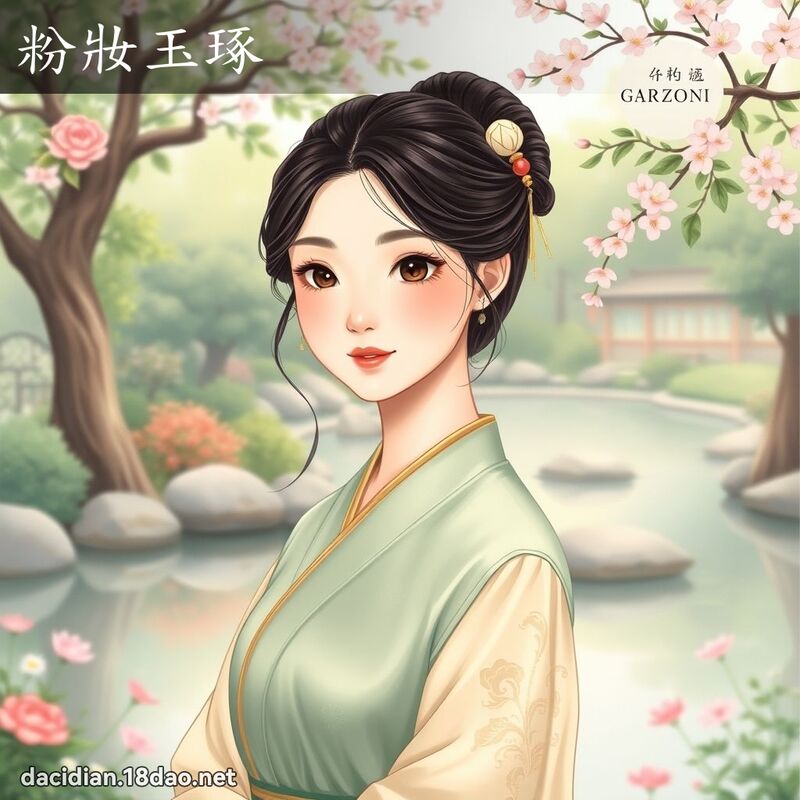 粉妆玉琢 - 国语大辞典配图