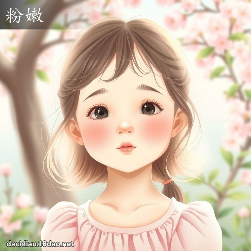 粉嫩 - 國語大辭典配圖