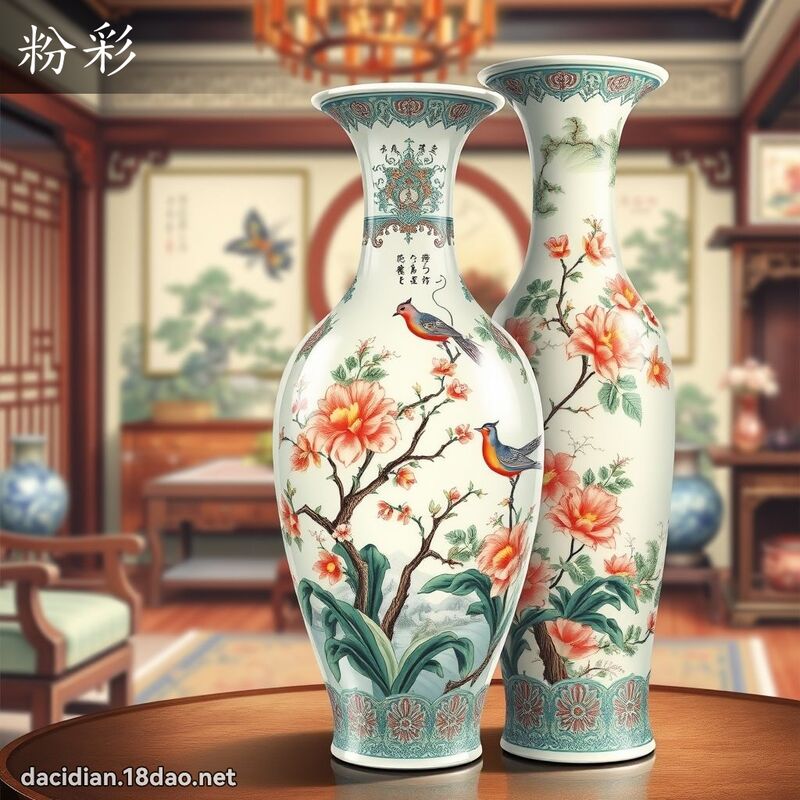 粉彩 - 國語大辭典配圖