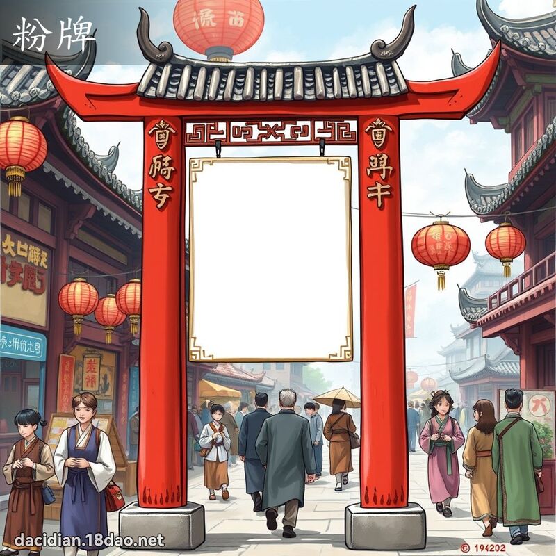 粉牌 - 國語大辭典配圖