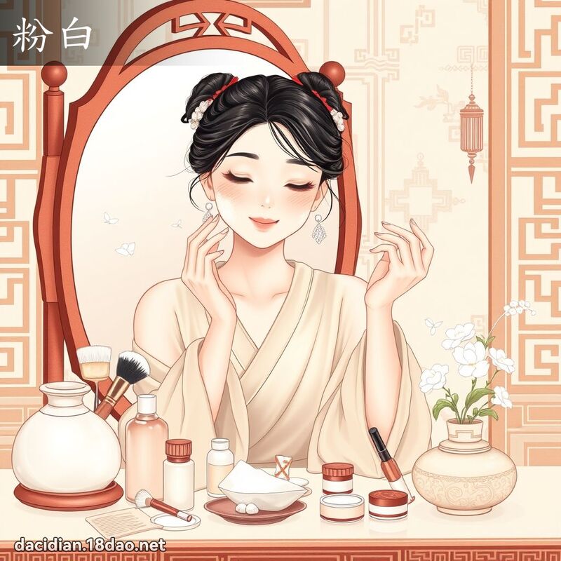 粉白 - 國語大辭典配圖