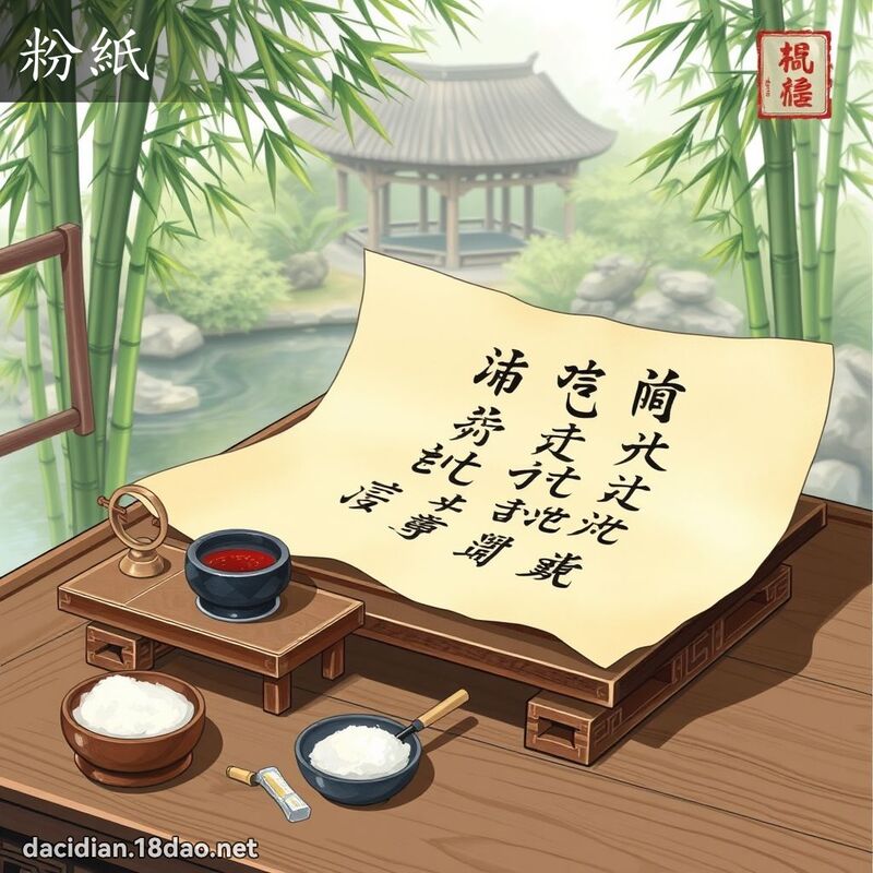 粉紙 - 國語大辭典配圖